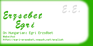 erzsebet egri business card